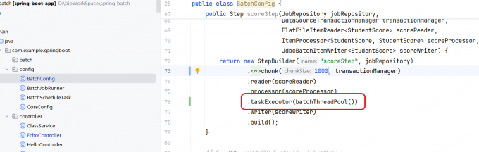 线程池执行Chunk