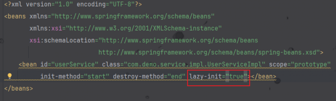 配置让Bean懒加载