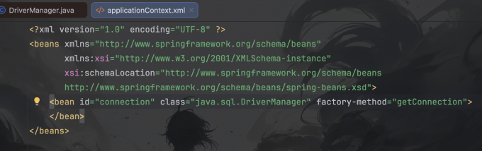 静态工厂方法配置Connection